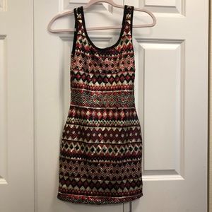 Boho sequin mini dress